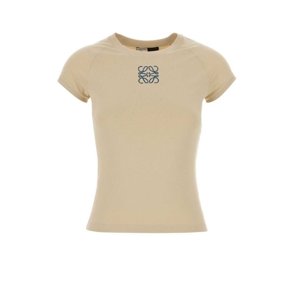 Loewe Paula's Ibiza Women Cream Cotton Paula S Ibiza T-Shirt